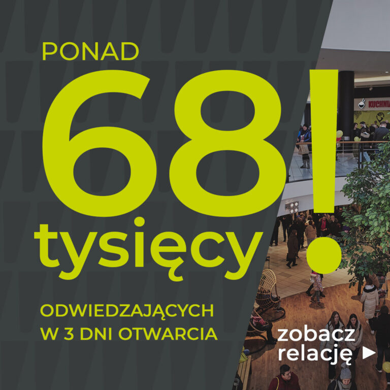 Ponad 68 tysięcy osób odwiedziło nas w 3 dni otwarcia!